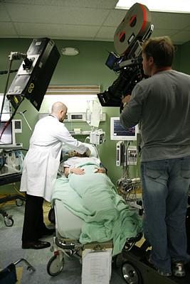 Scène du tournage de l'épisode.